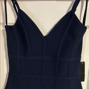 VENUS Navy Blue Form-fitting Dress